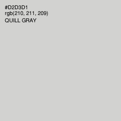 #D2D3D1 - Quill Gray Color Image